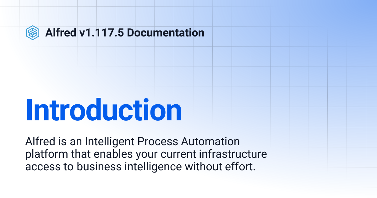 Introduction | Alfred v1.113.3 Documentation